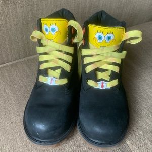 Kids timberland boots. SpongeBob edition